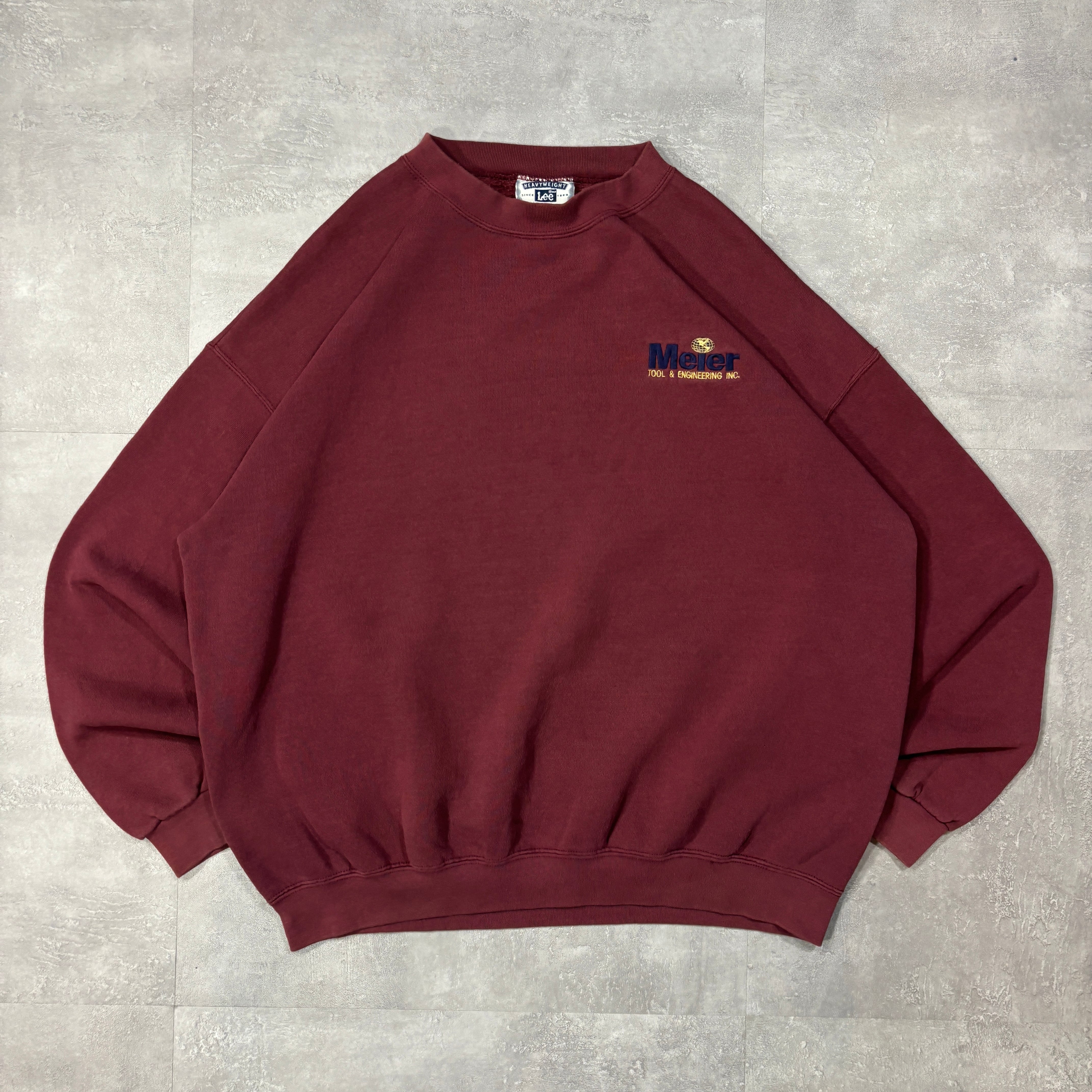 《XL》 Lee リー 企業ロゴ スウェット ヘビーウェイト USA製 90年代 vintage no.4037