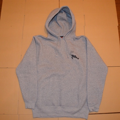 SALMON RATS HOODIE GRAY/BLACK