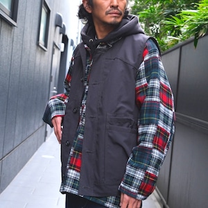 SASSAFRAS(ササフラス) Overgrown Hiker Vest-Charcoal-(SF-252273)