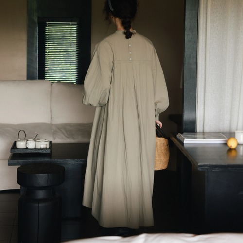 フロントタックロングワンピ ・12453