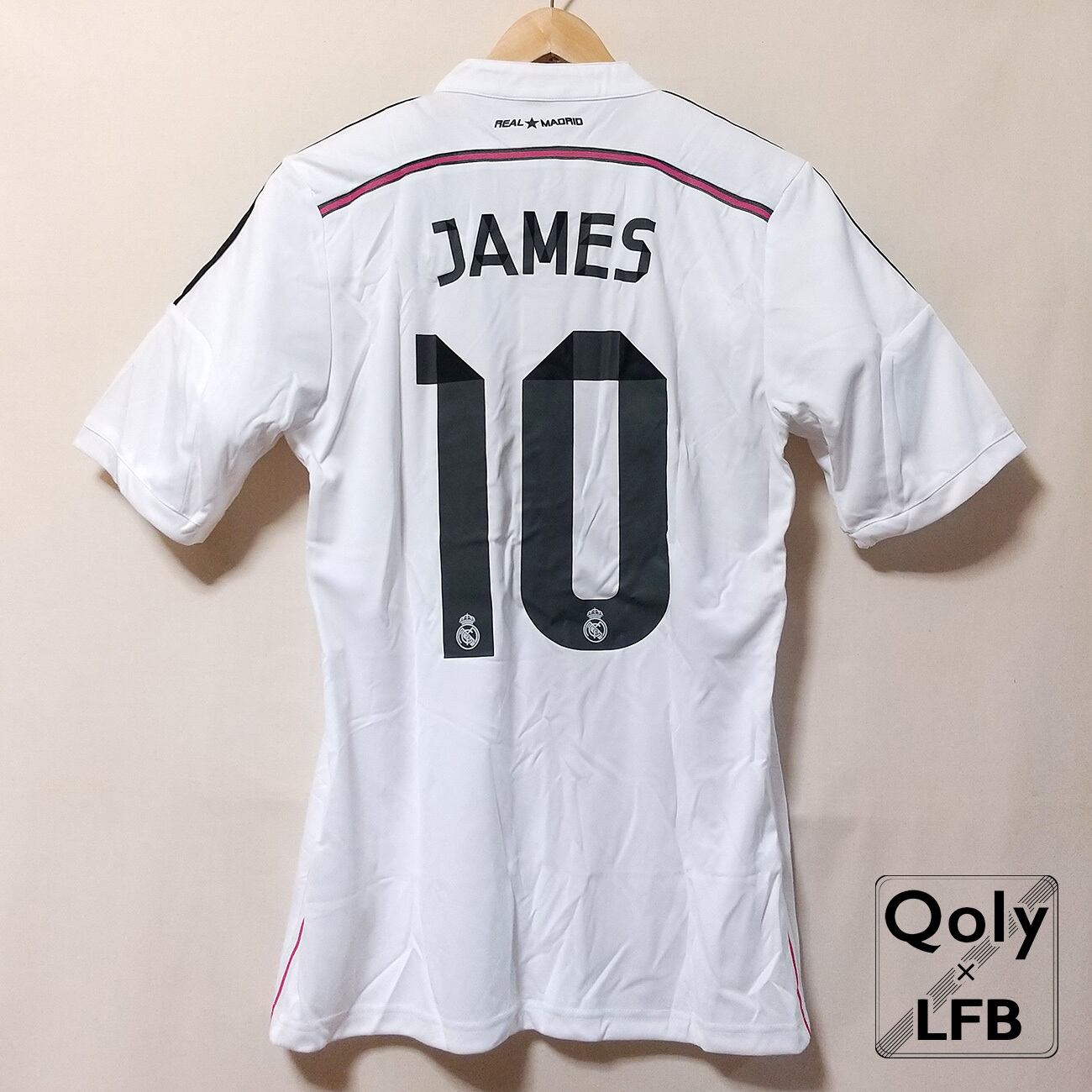 レアル・マドリード 2014-15 adidas ホーム半袖 ユニフォーム #10 JAMES ハメス・ロドリゲス（インポートS）