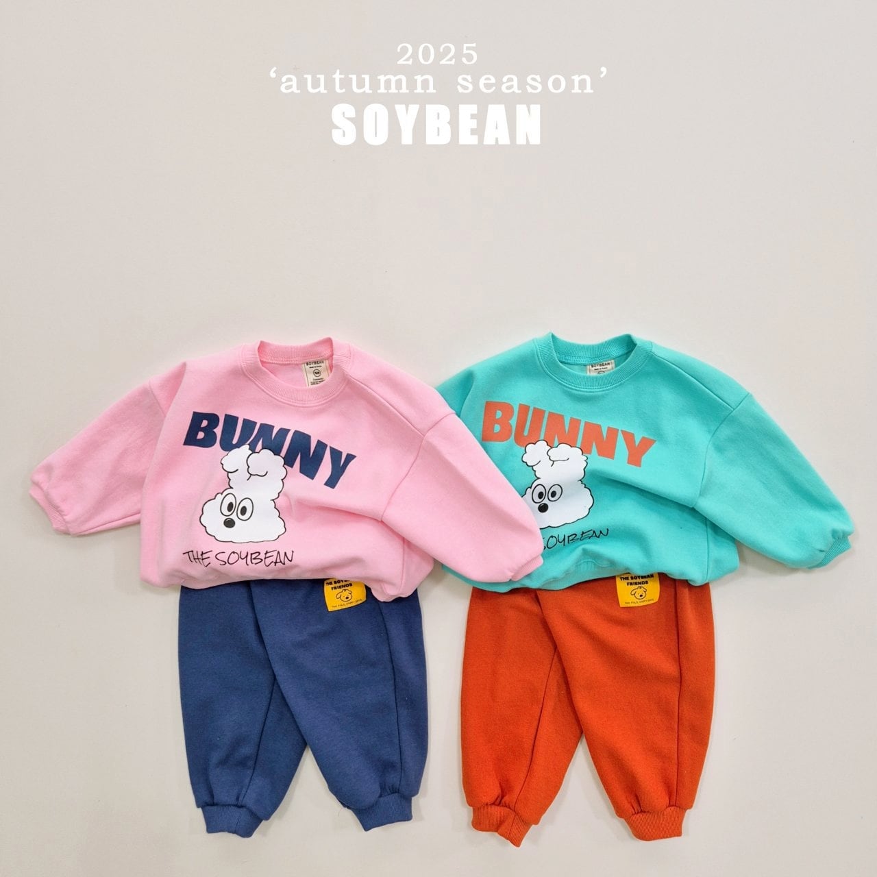 «Sold out»«ジュニアサイズあり»«soybean» バニーセットアップ 2colors