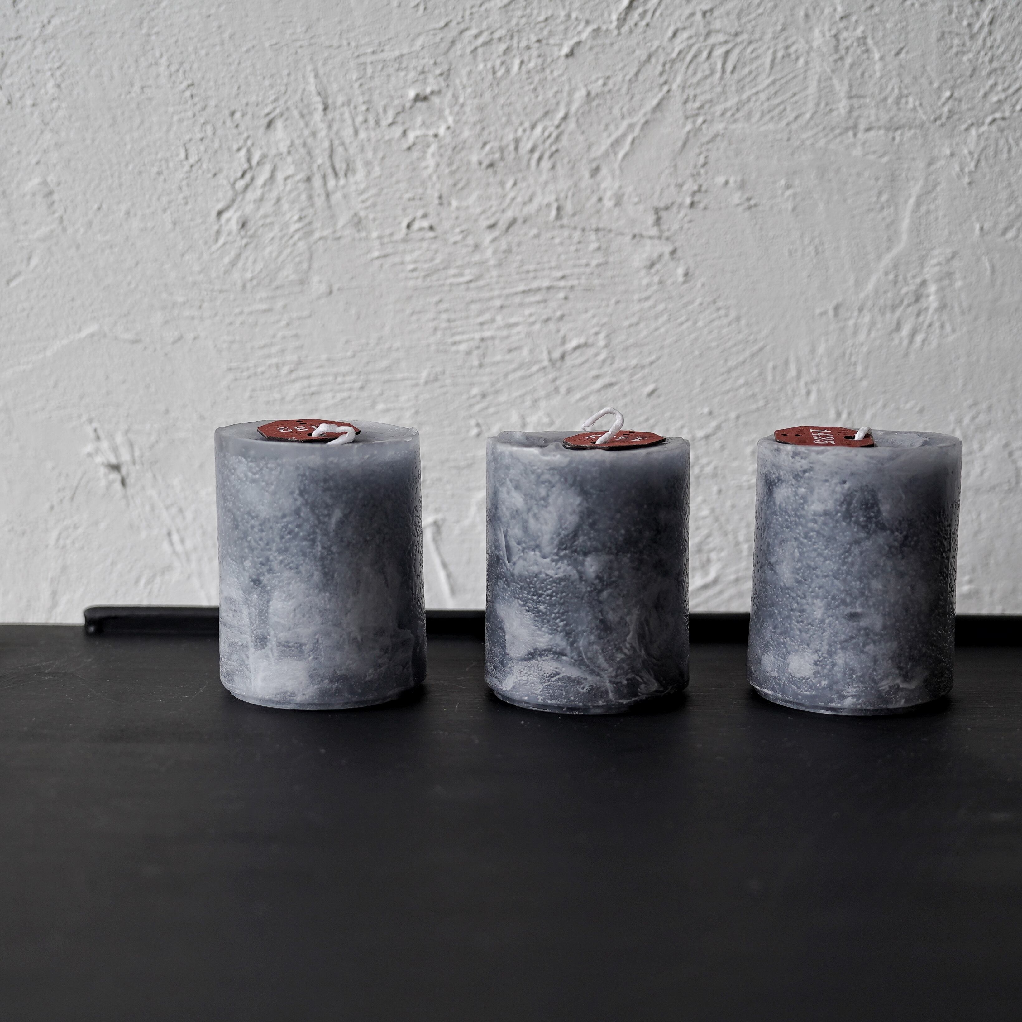 ハンドメイドキャンドル グレー系アソート/N-lighter