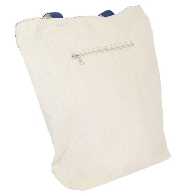 【キャンバストート】ファスナー付きトートバッグ マリ親子ピクニック ミックスねこ