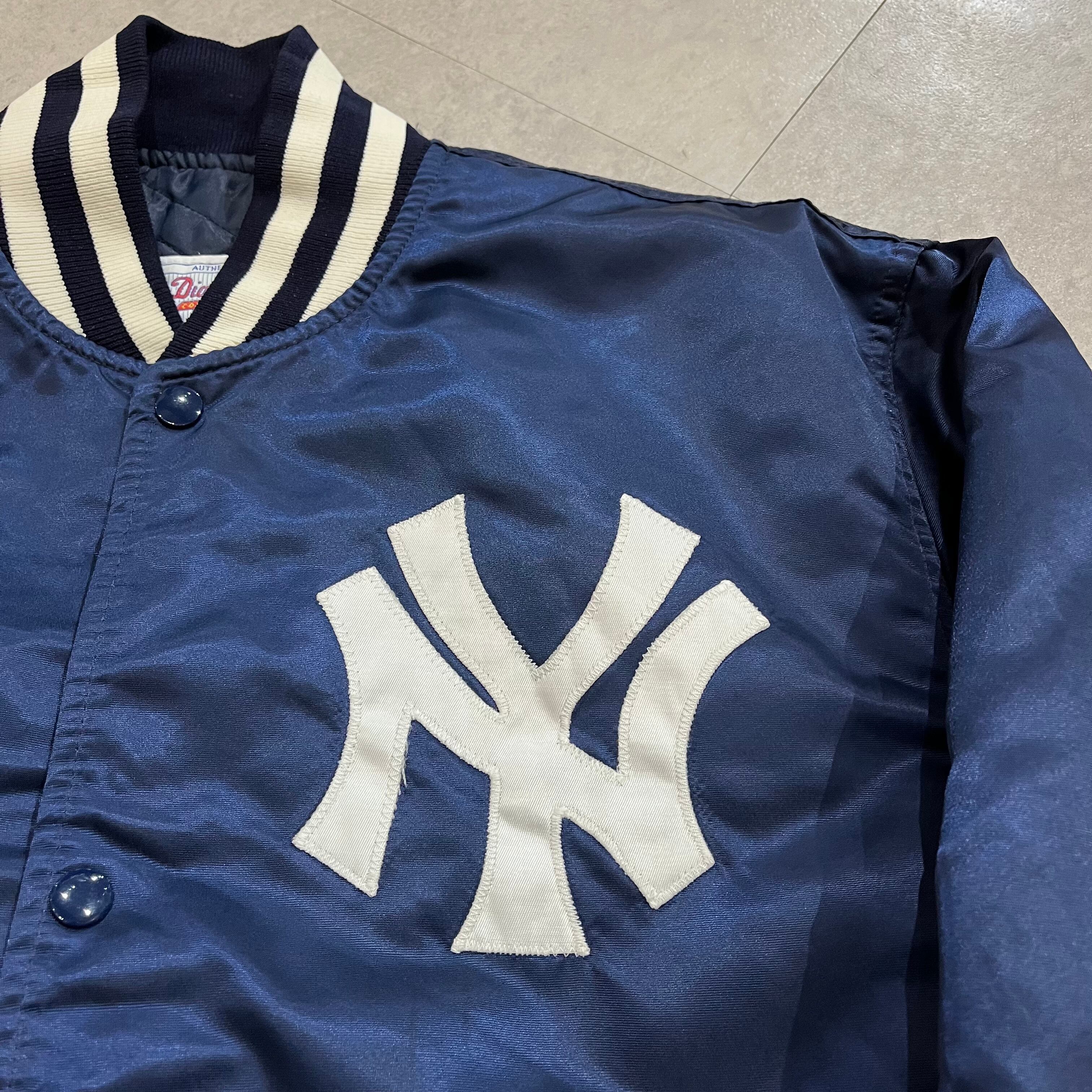 90年代 USA製【 NY Yankees 】STERTER ニューヨーク ヤンキース スターター ナイロンジャケット スタジアムジャンパー  スタジャン ネイビー 紺 古着 古着屋 高円寺 ビンテージ