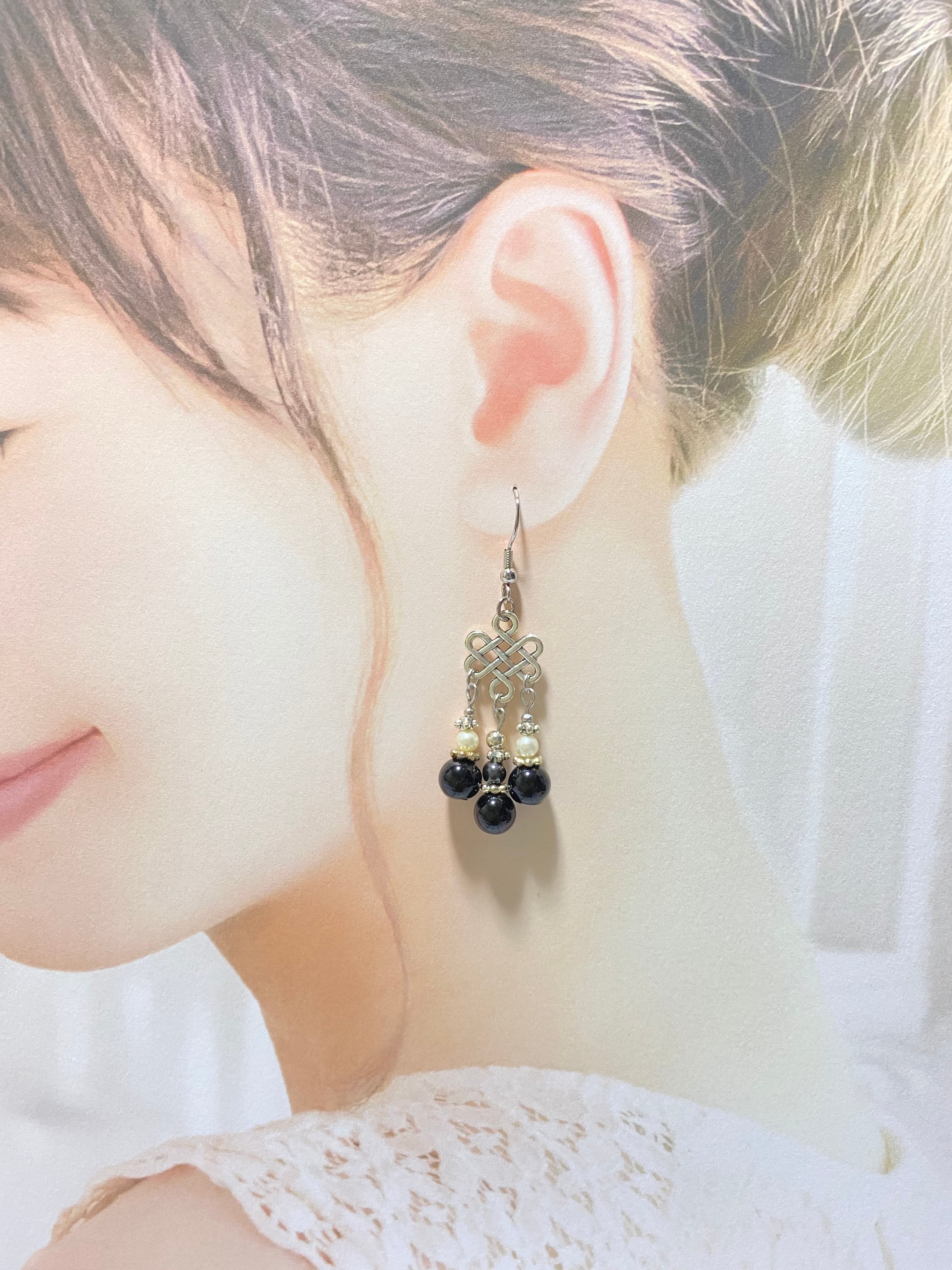 邪黒水晶のピアス(ひびきビーズ) - 通販 - guianegro.com.br