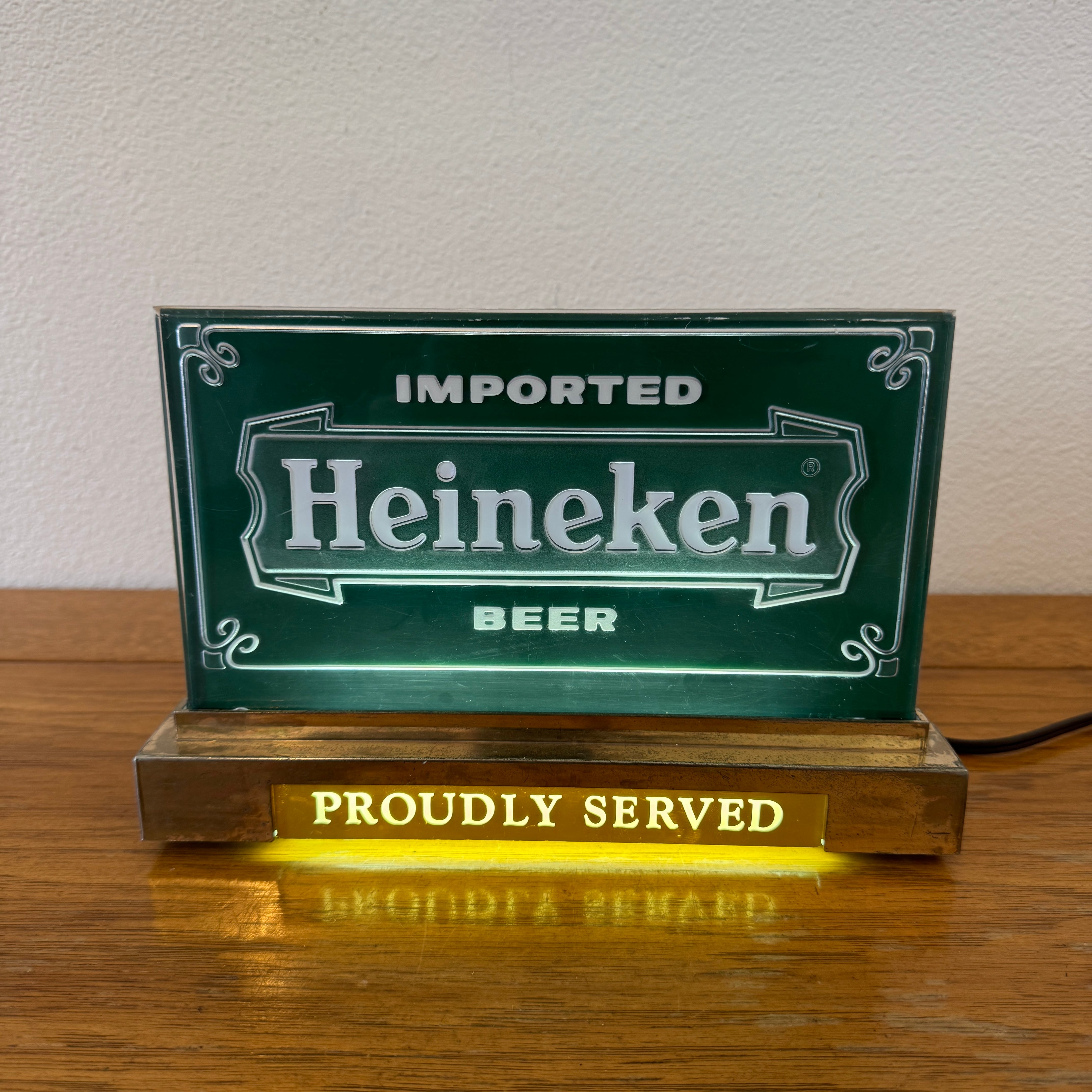 #1747 ビンテージ Heineken ビールサイン ライト 照明