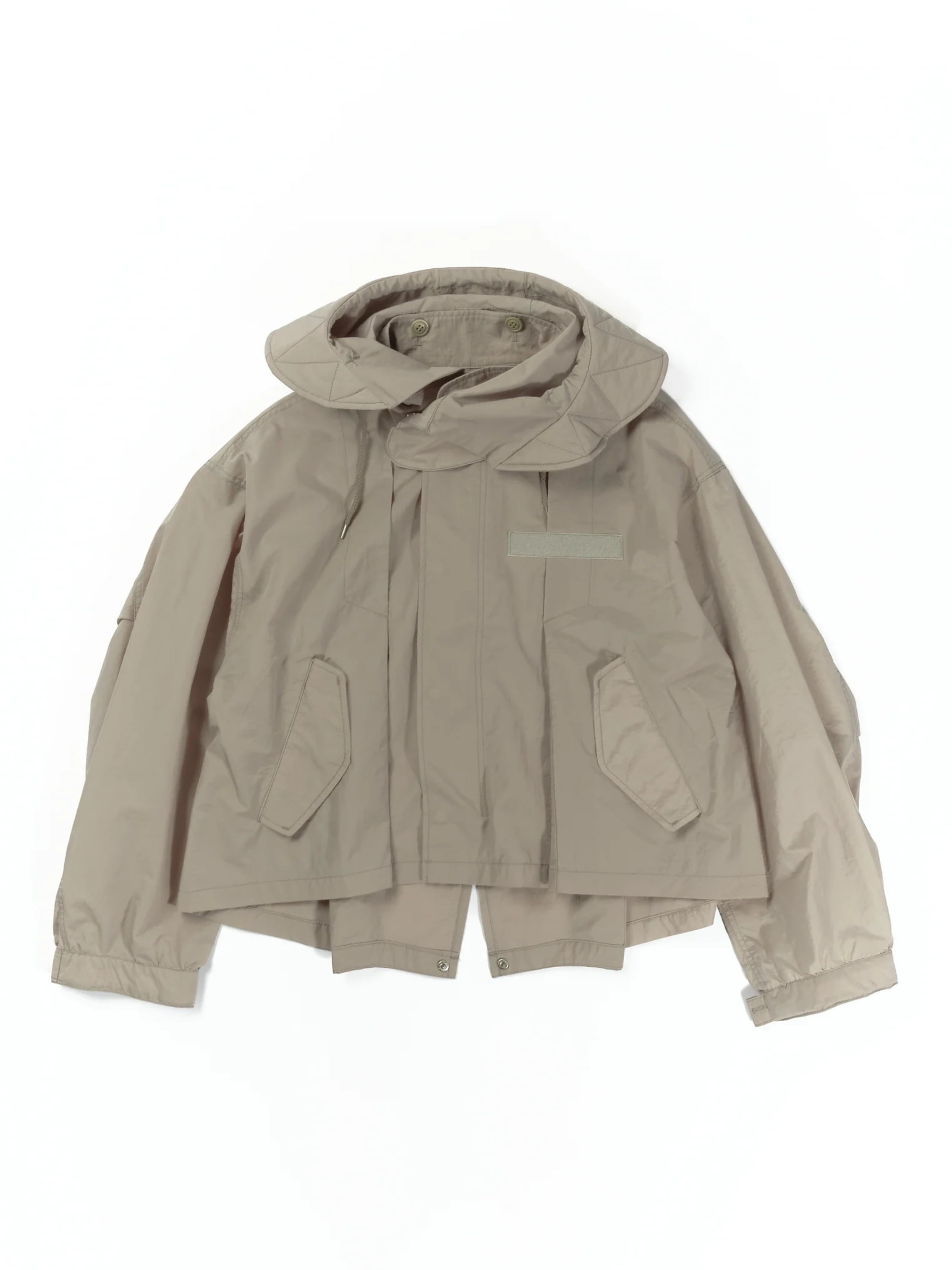 ショートモッズコート ライトグレー