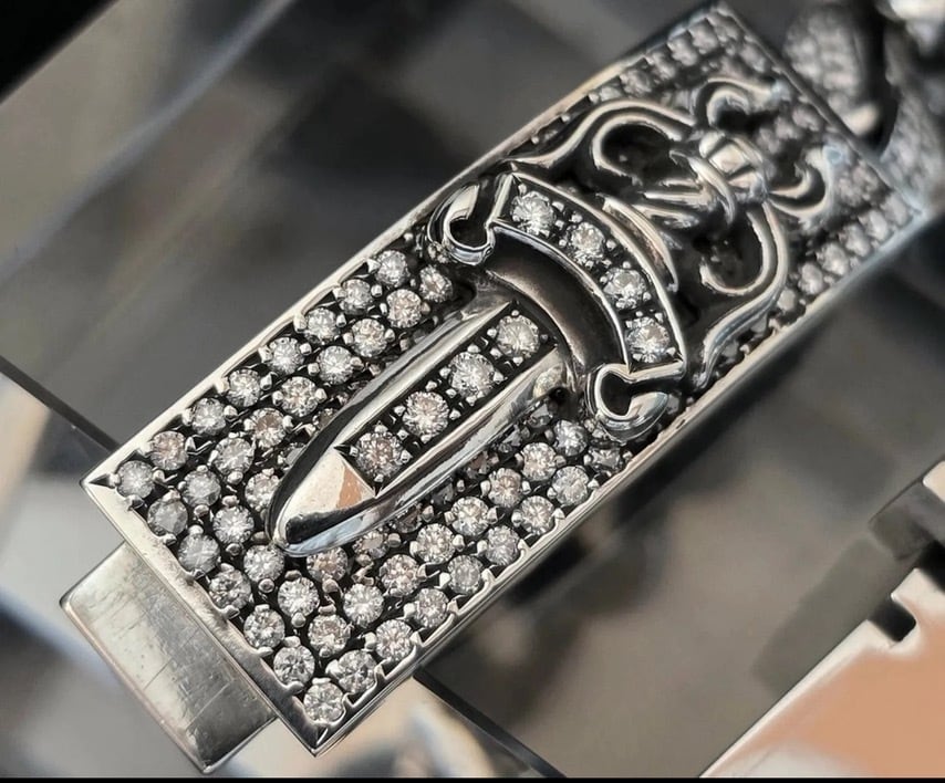 CHROME HEARTS クロムハーツ ダガークラシック フルダイヤ ID