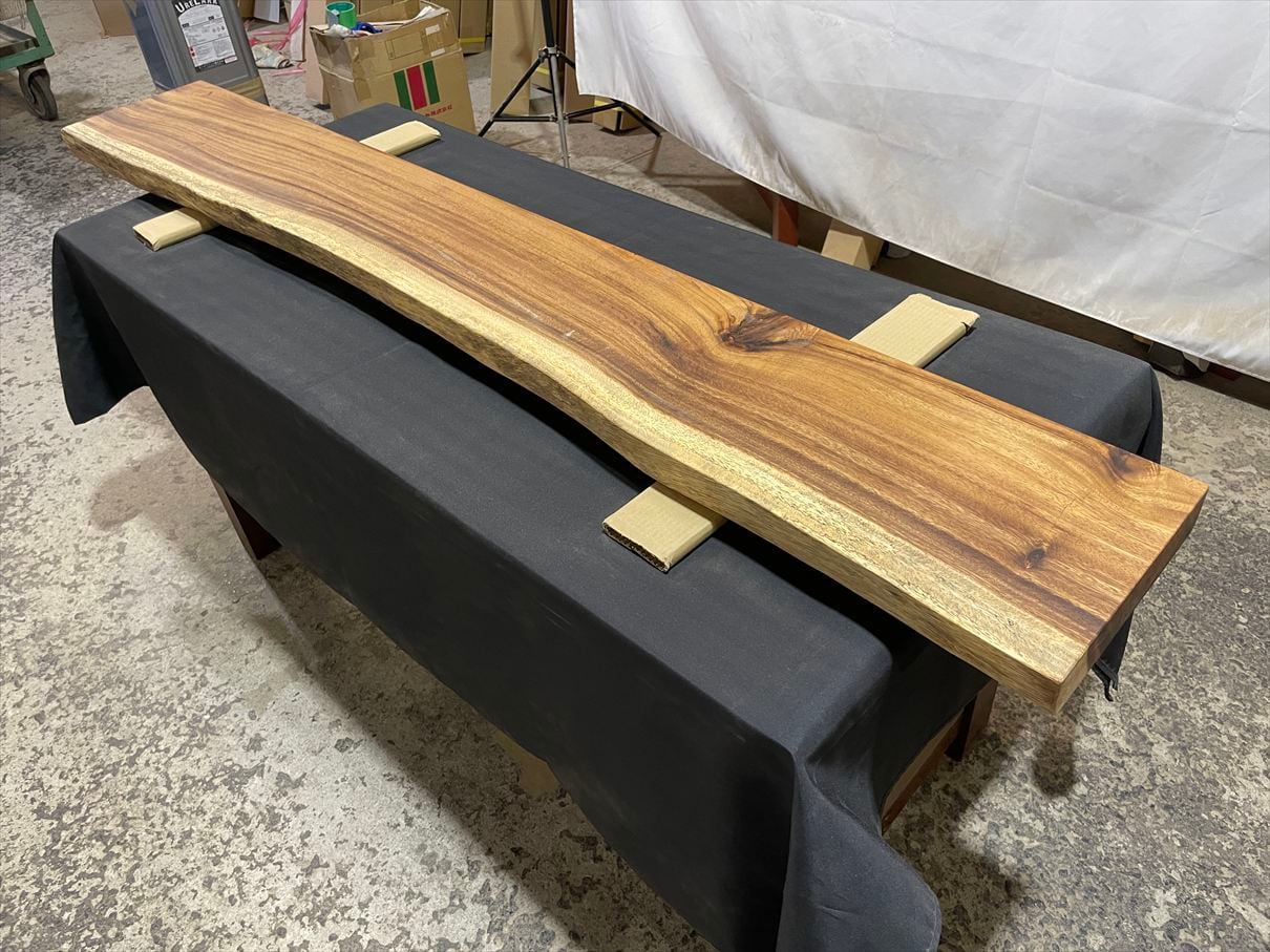 モンキーポッド4057 一枚板無垢 乾燥材 1700x250-210-240x52mm