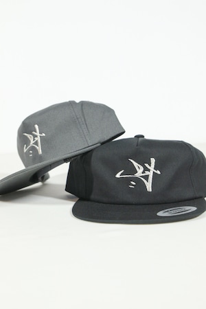 "RX"Signature 5-Panel Snapback [CHARCOAL]