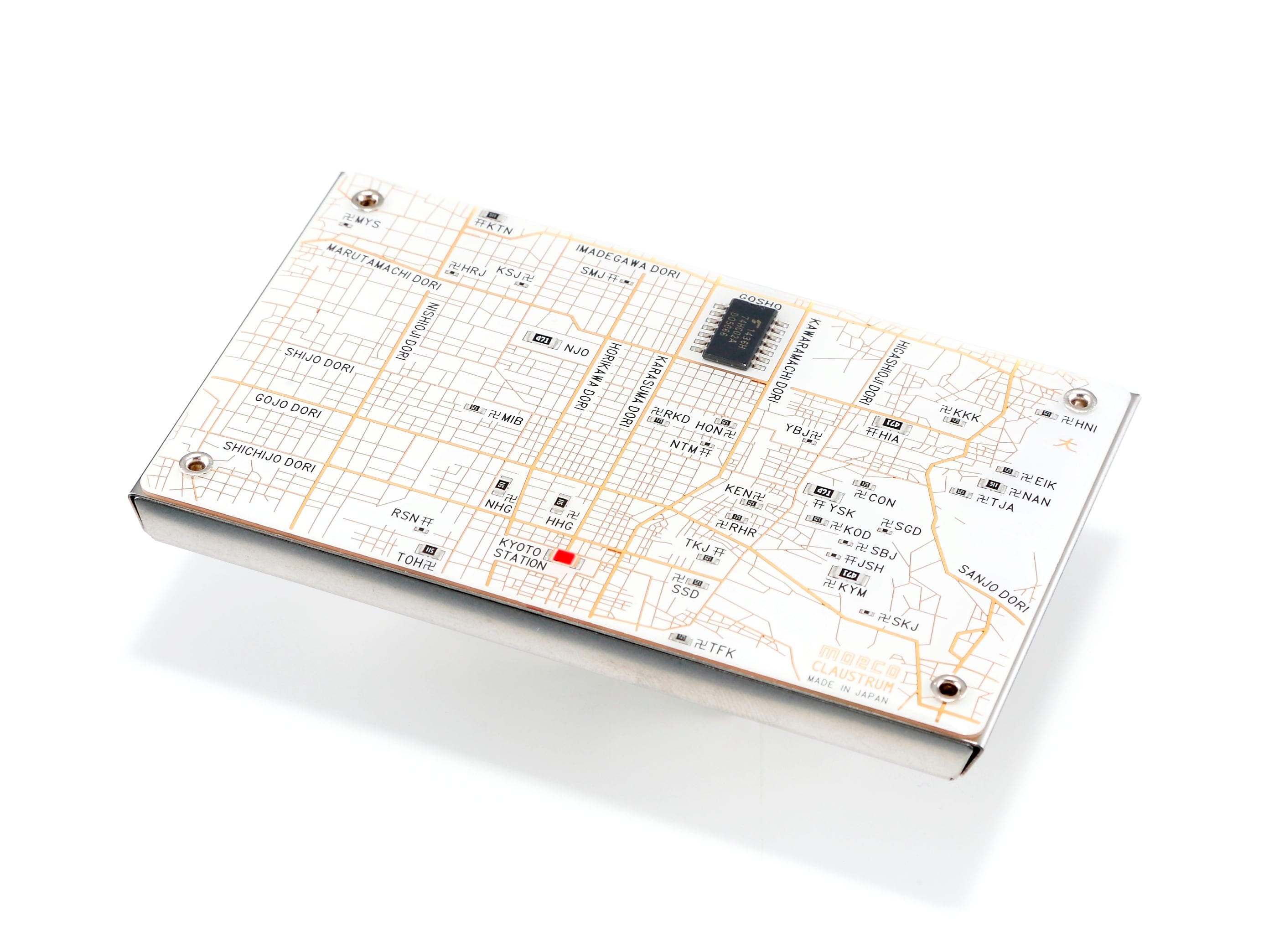 京都回路地図 名刺入れ | PCB ART moeco