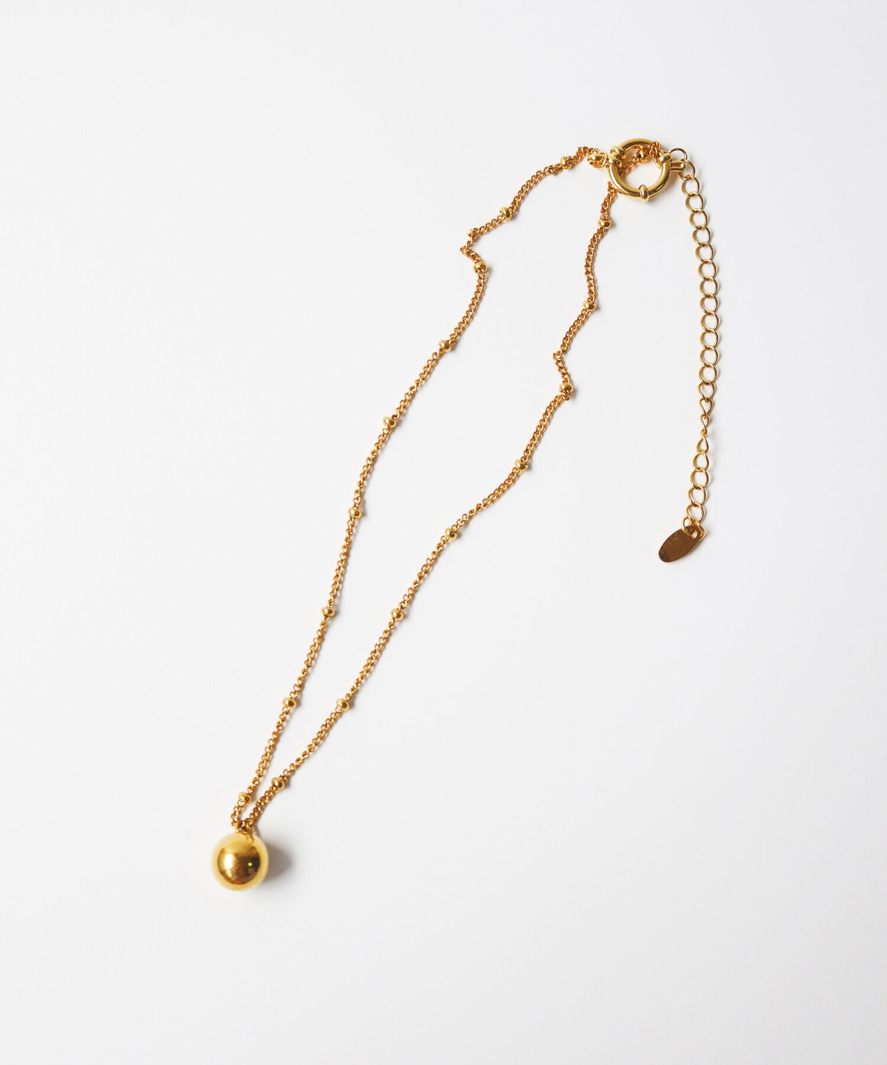 Metal ball necklace/022002