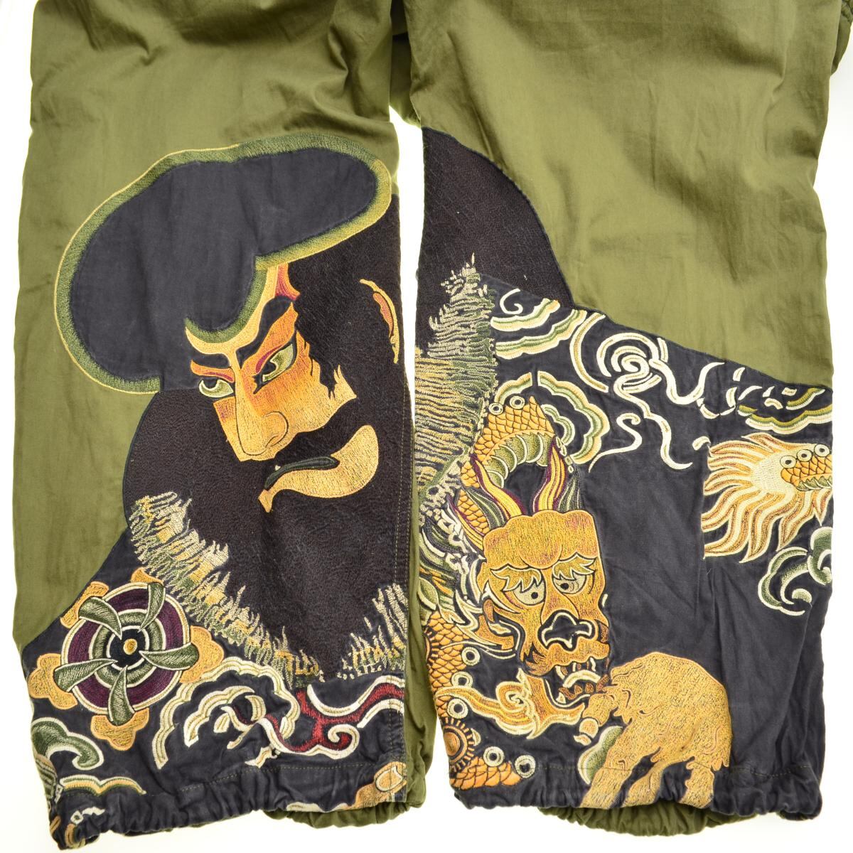 Maharishi / マハリシ SNOPANTS スノーパンツ ドラゴン&歌舞伎 刺繍 
