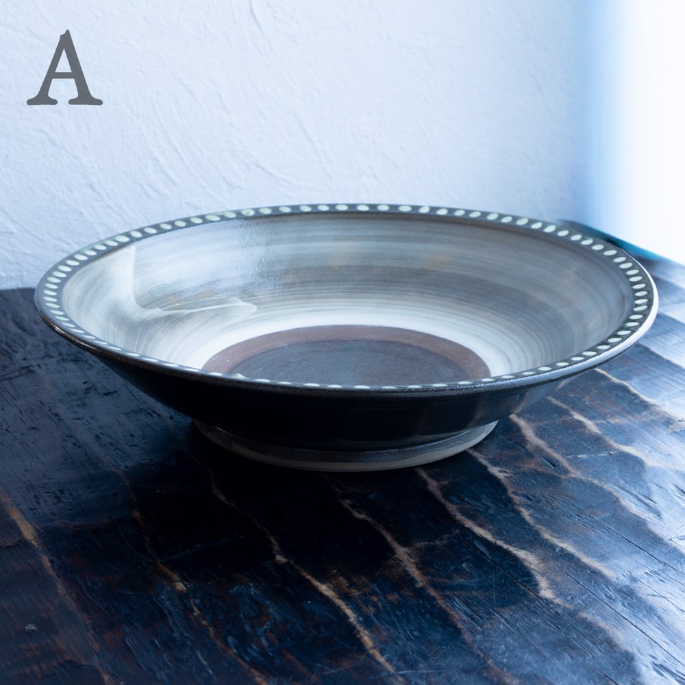 小鹿田焼 坂本創 八寸皿 点打ち | くらしのギャラリー杜の街グレース店