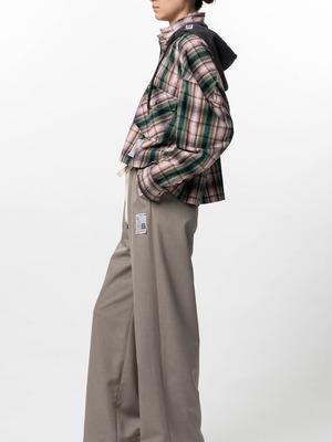 【26SS】Maison MIHARA YASUHIRO ミハラヤスヒロ / Hoodie Combine Checkered Shirt / シャツ