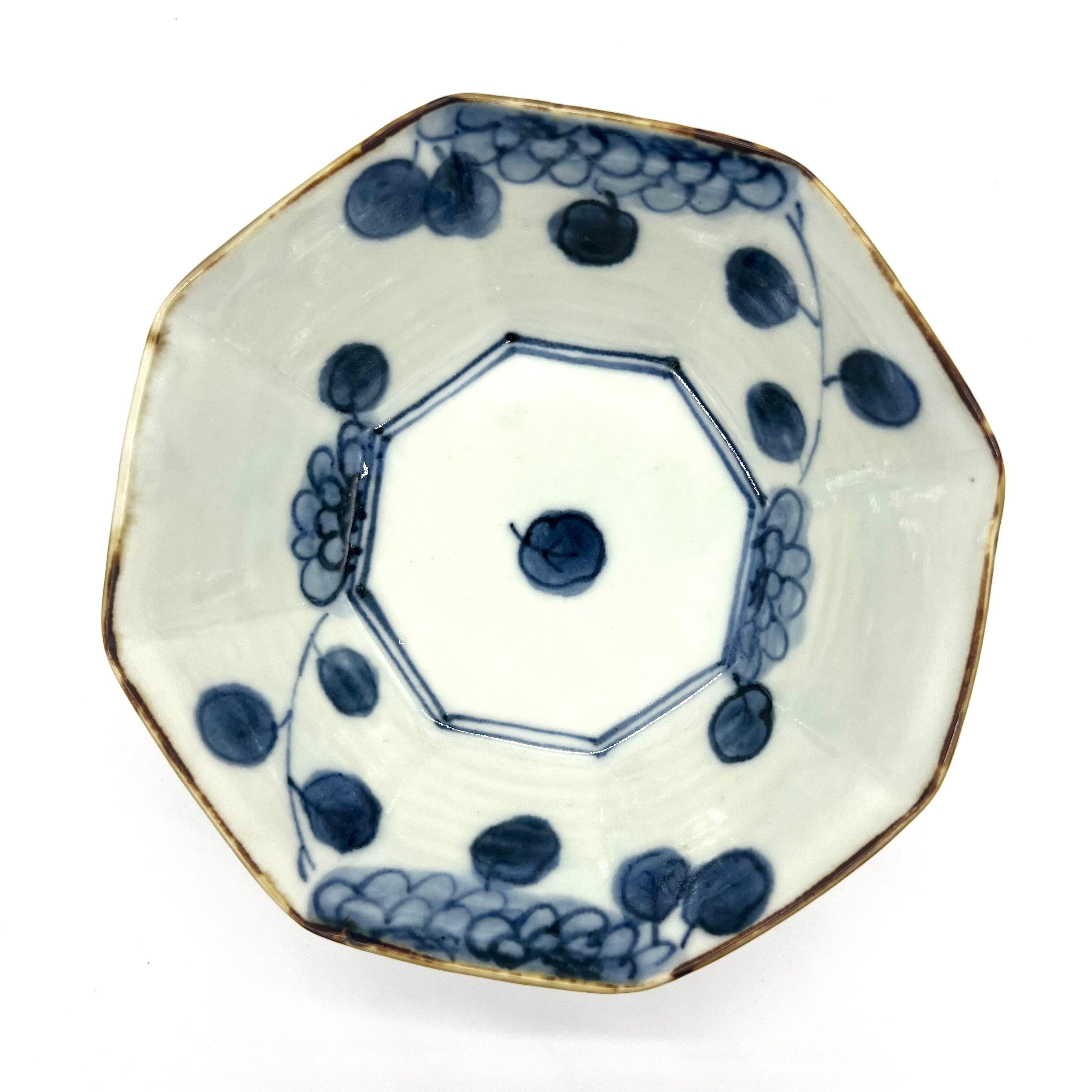 山口利枝 草花文しのぎ四方鉢 二個セット 山口利枝 菊花文筒鉢