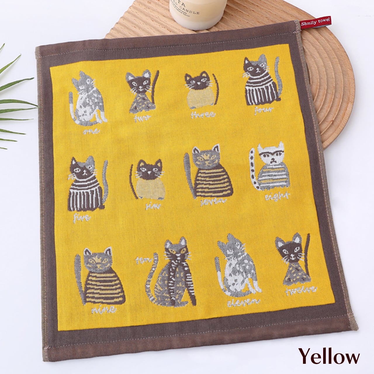 猫柄 ねこ ガーゼ キッチンクロス 04【2枚セット】ふきん フキン 布巾