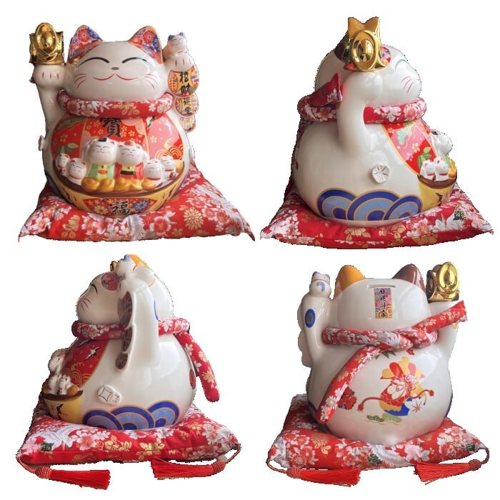 招き猫 招財 進宝 納福 AU24016 大願成就 招福 まねき猫 ねこ 金運