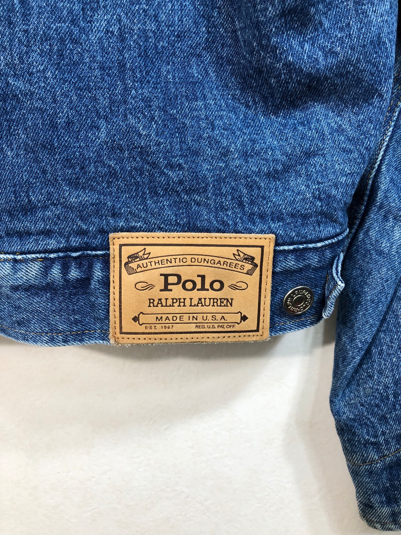 071042○ POLO RALPH LAUREN チェック ブランケット デニム ジャケット 