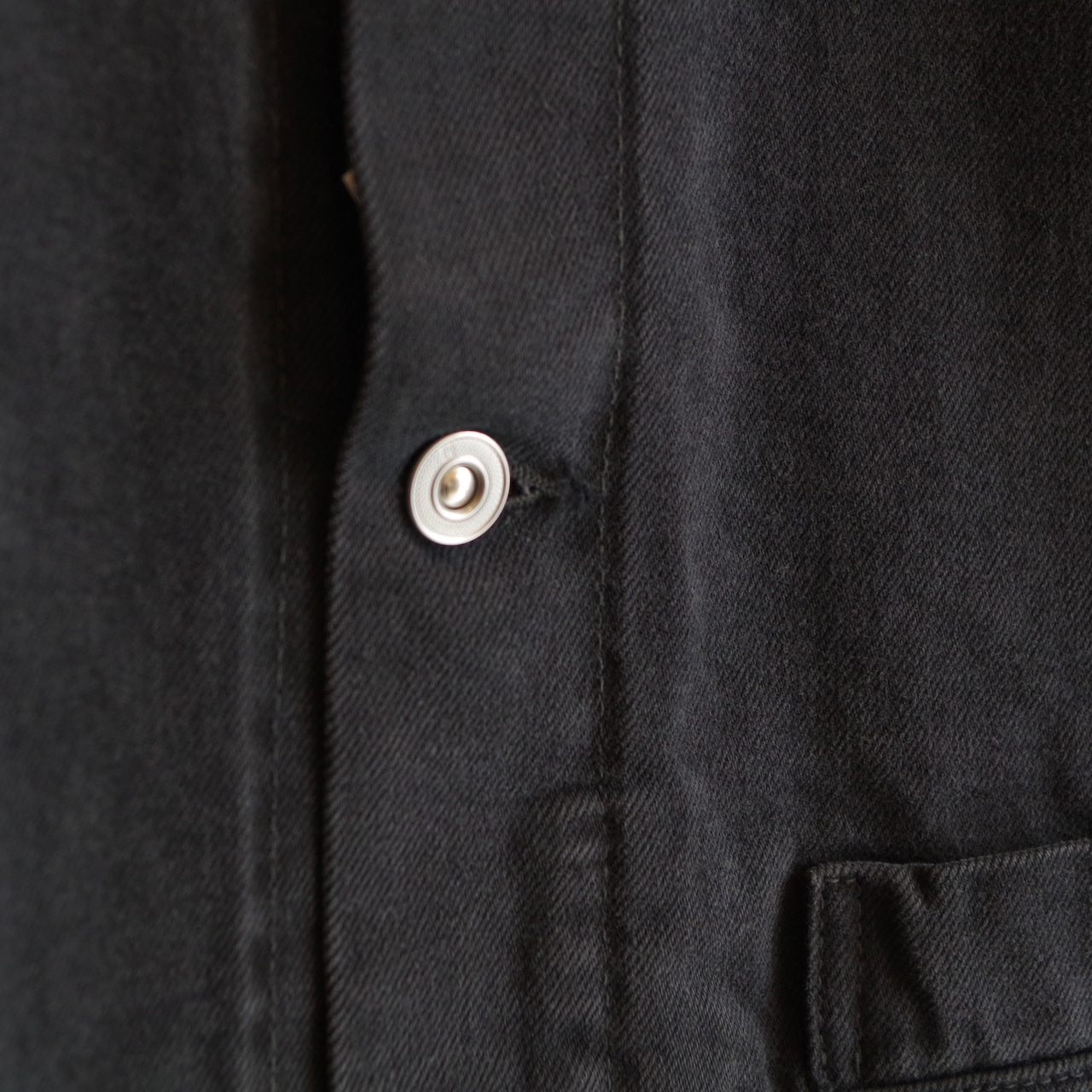 HATSKI Denim07 Box Pocket Denim Jacket Fade Black