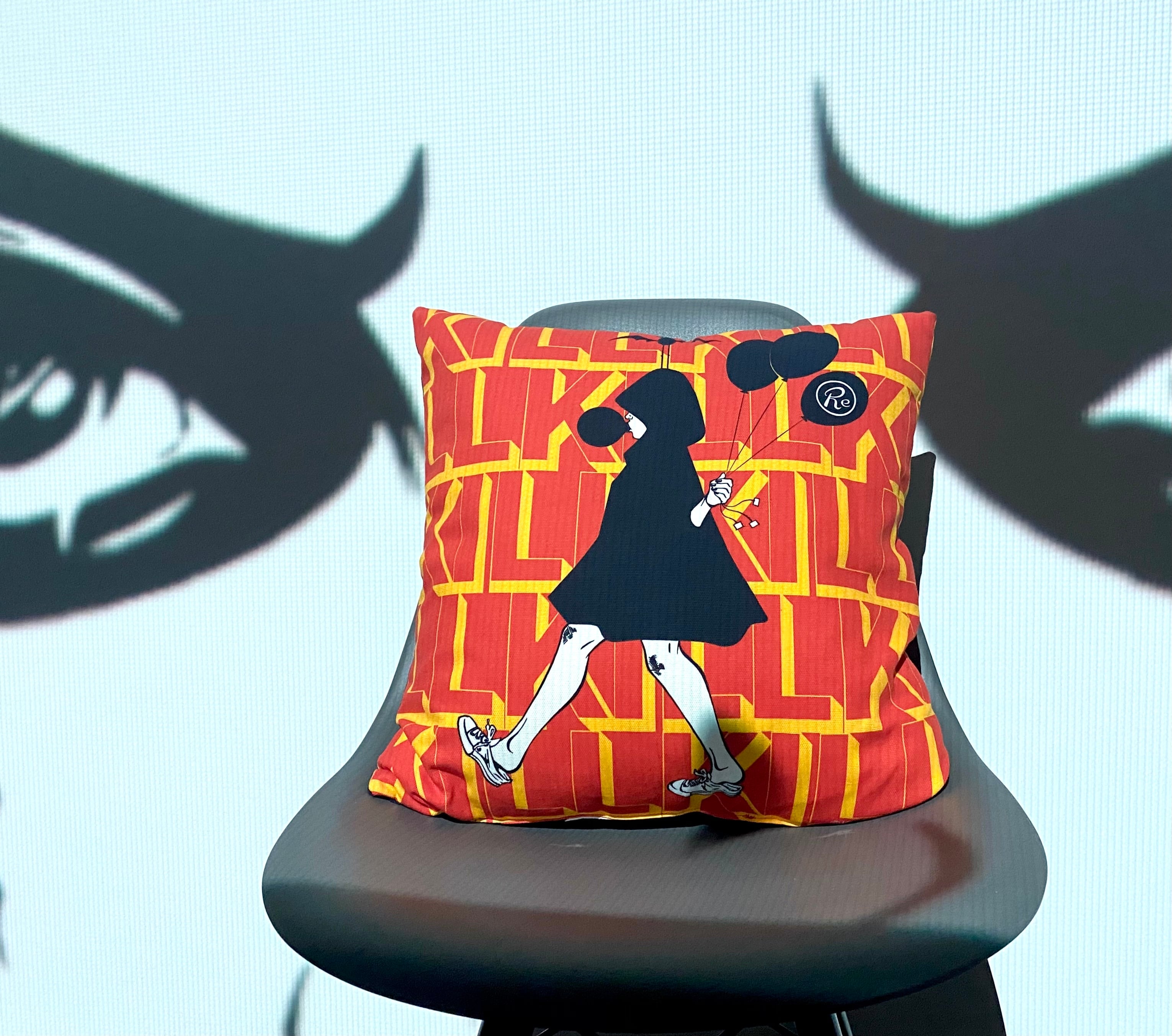 カネコアツシ〉デスコ 45角クッション(両面プリント) | RE:SHAZAM®︎