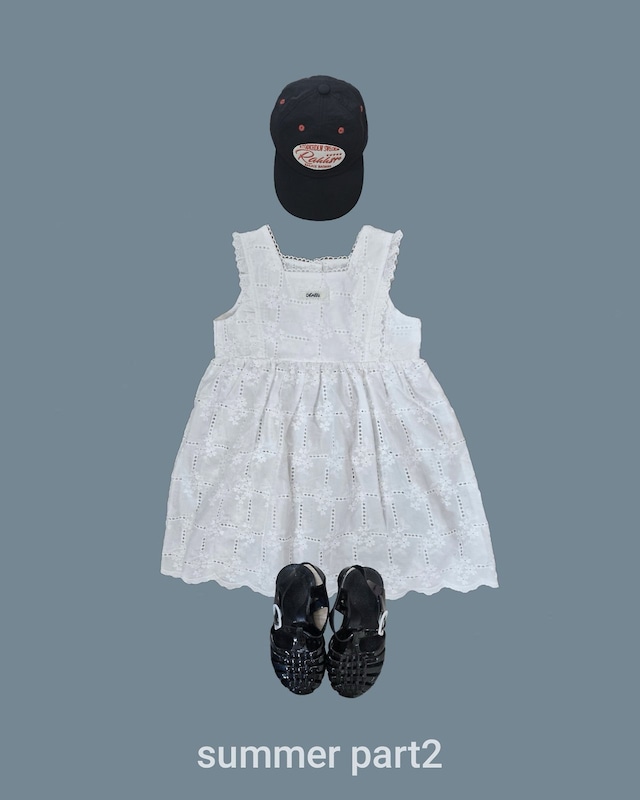 【取寄】bymimi|holic dress white lace|ホリックワンピース(ホワイトレース)|S-XL|kids|26 summer 2nd