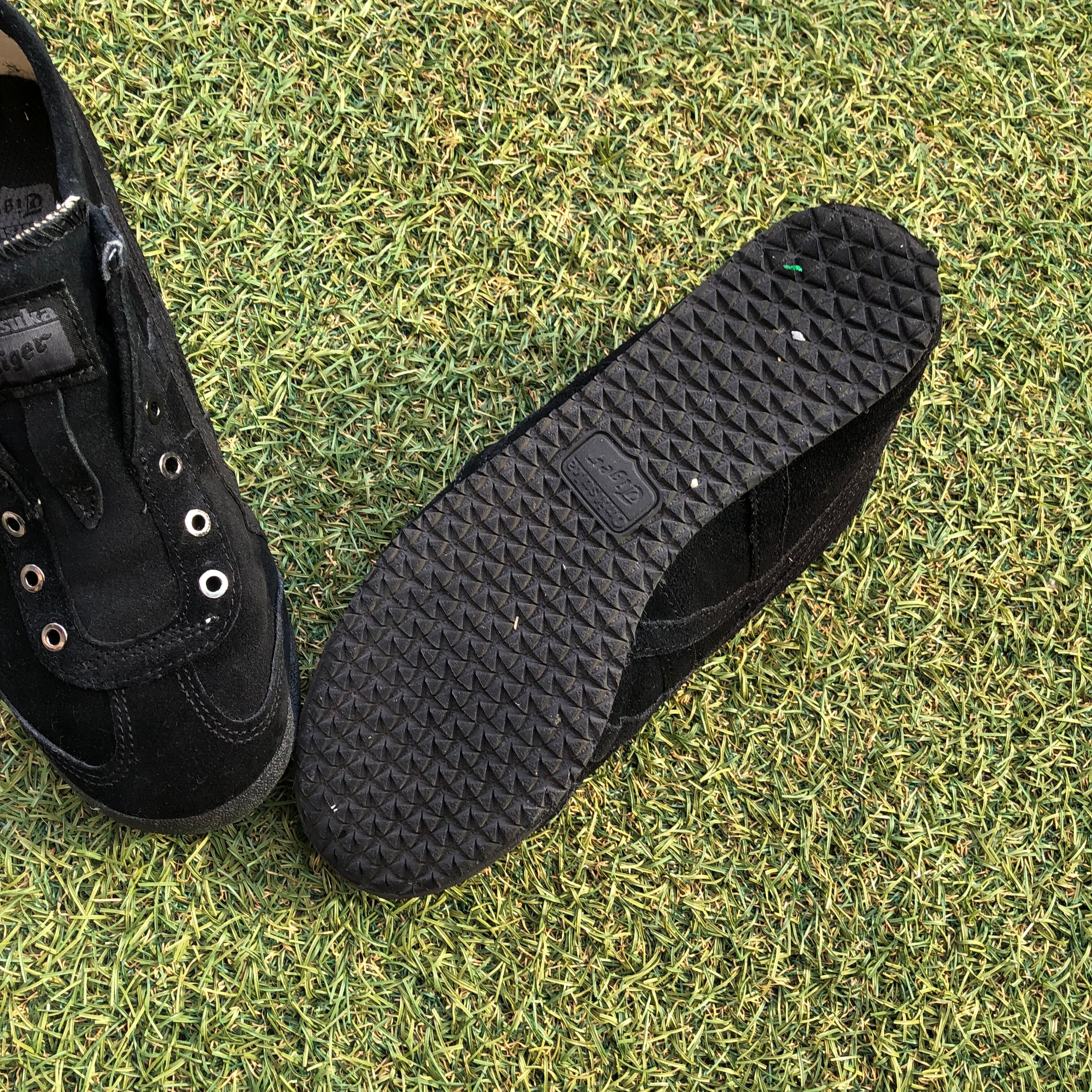 オニツカタイガー メキシコ66 スリッポン スエード ブラック 23cm オニツカタイガー メキシコ66 スリッポン スエード ブラック