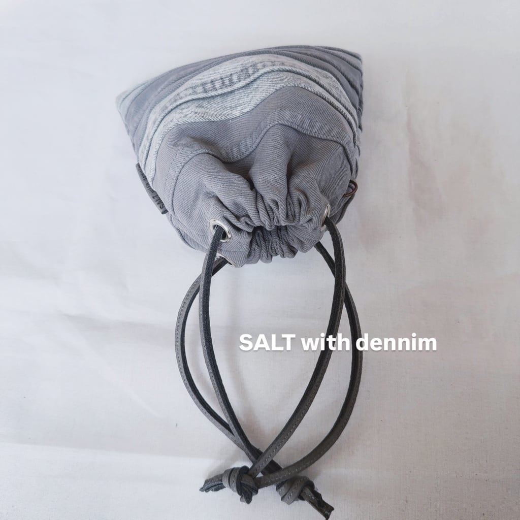 ボーダー巾着mini No.6696