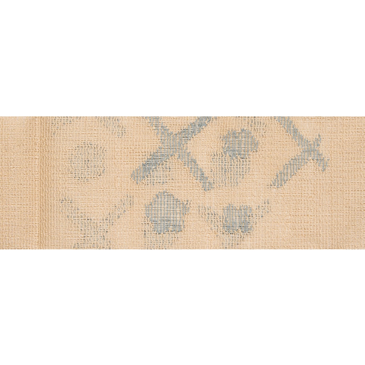 斜め格子に花の模様 すくい織 夏八寸名古屋帯【未着用品】 | かわの屋
