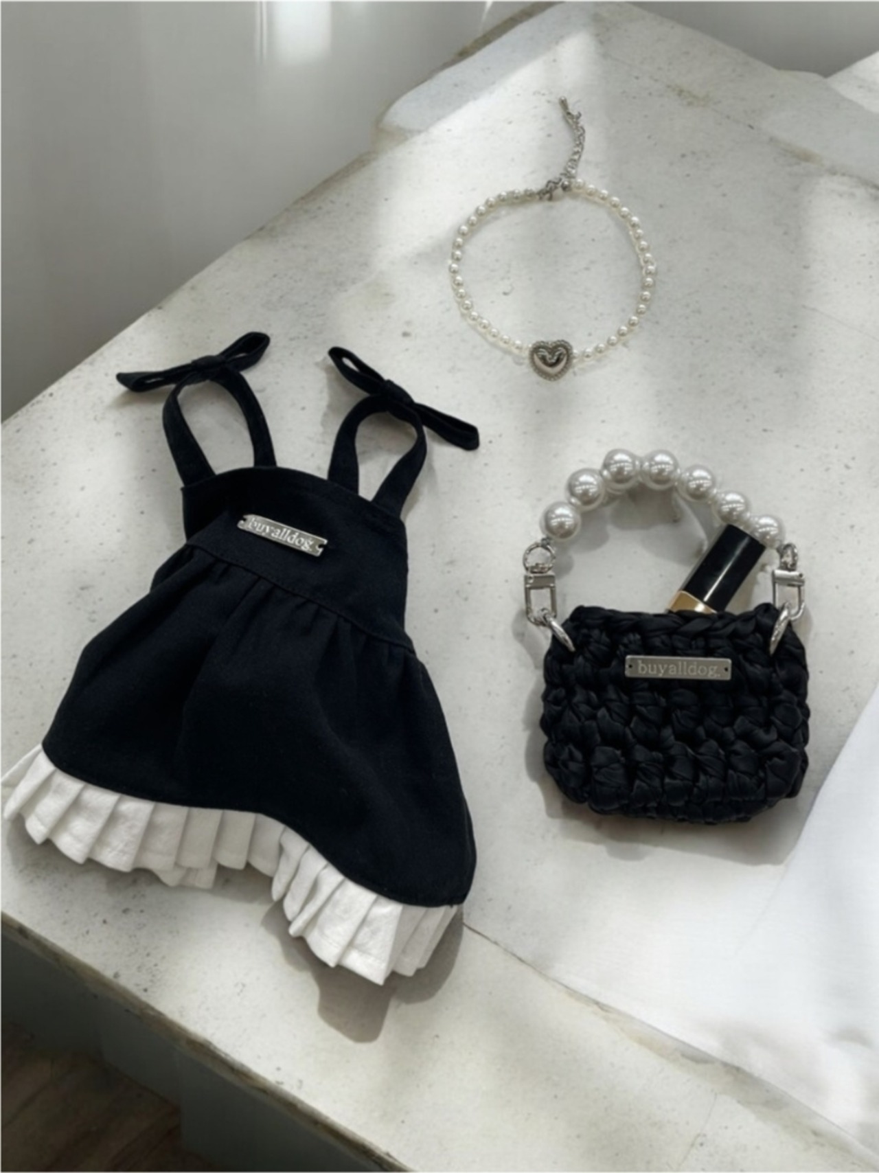 予約  【pecoramou select】 Black Pearl Necklace