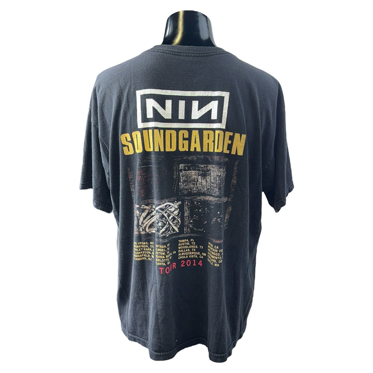 【NINE INCH NAILS × SOUNDGARDEN】ナインインチネイルズ サウンドガーデン TOUR 2014 Tシャツ