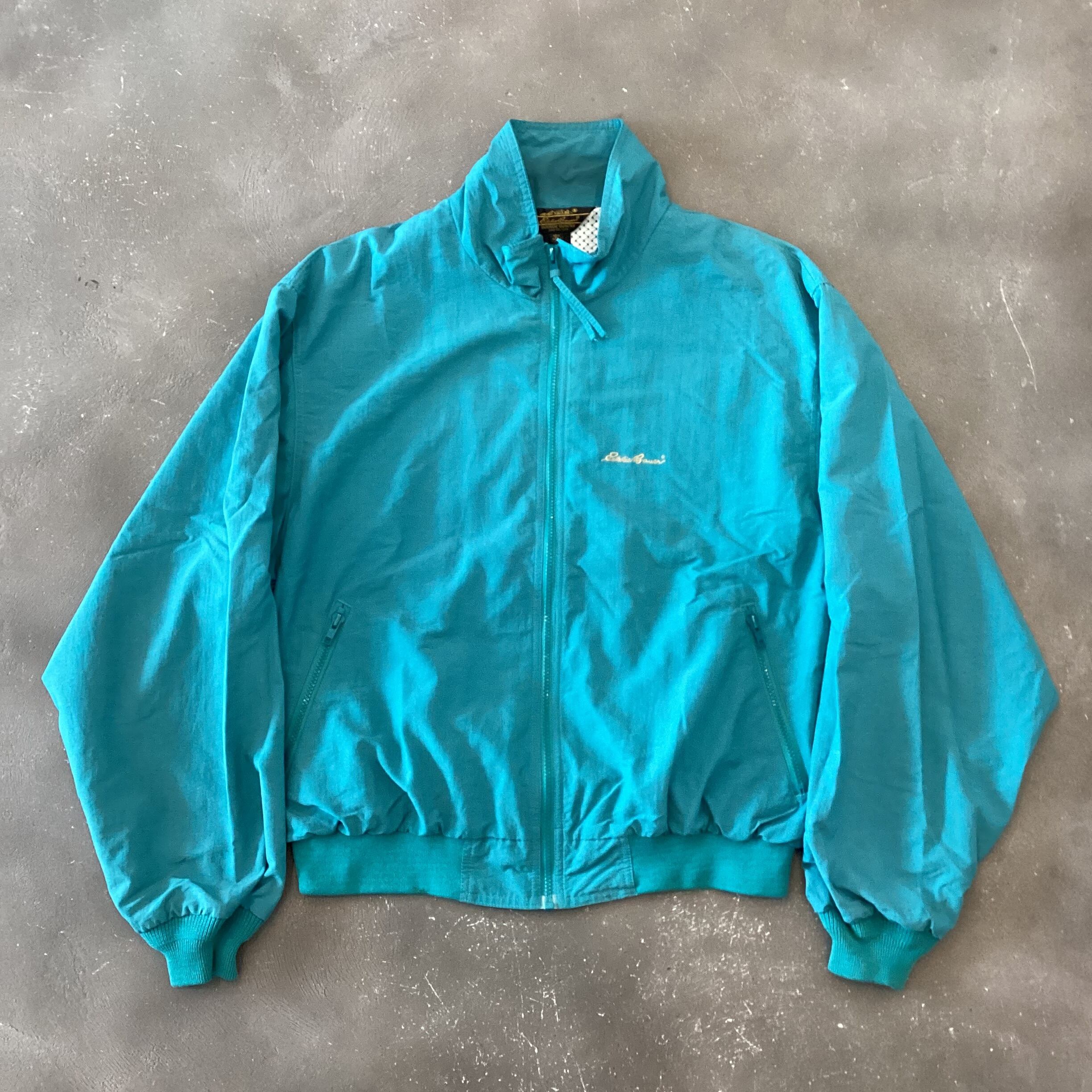 90s Eddie Bauer ナイロンポリ ブルゾン エメラルドグリーン ...