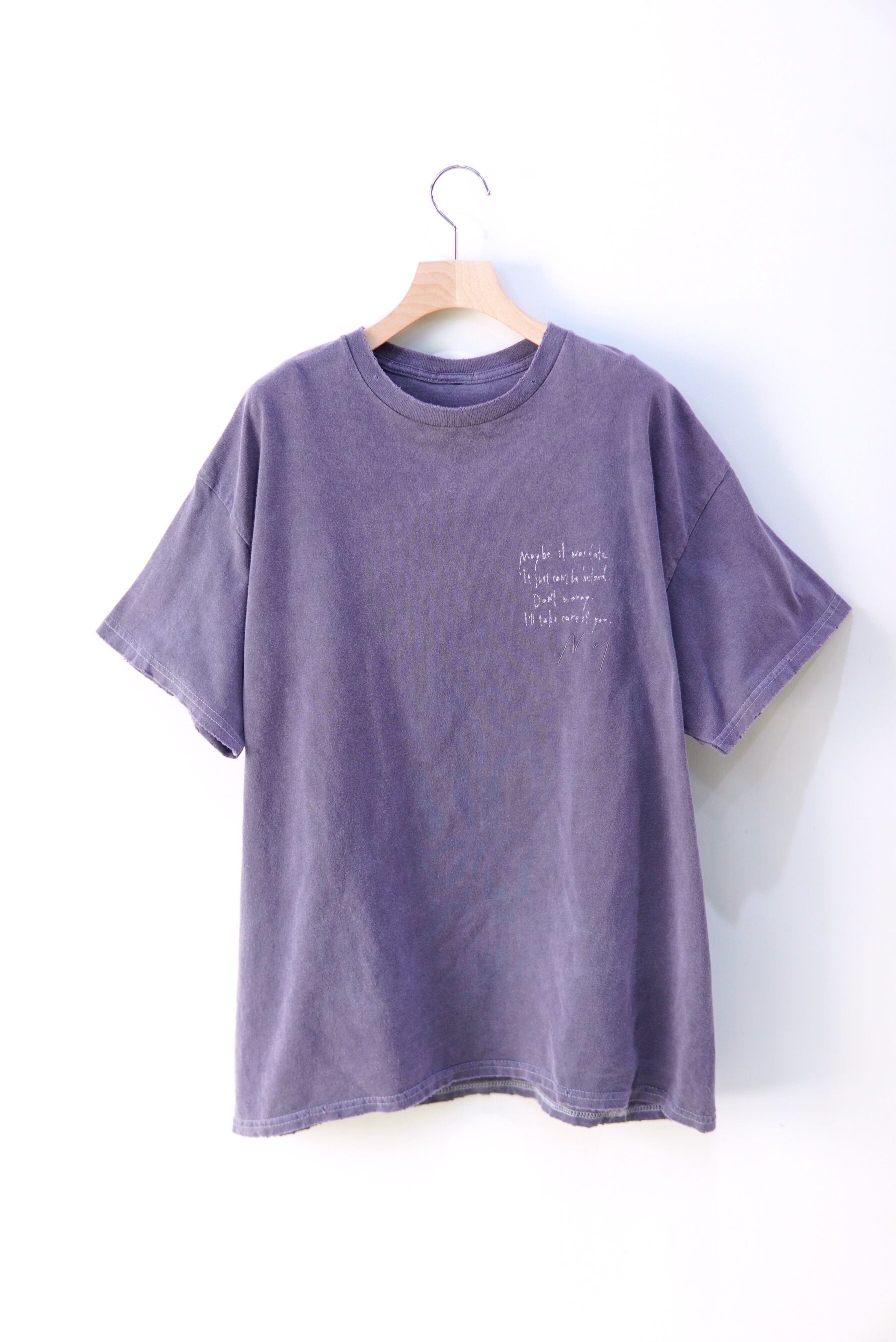 ANCELLM / MESSAGE T-SHIRT / ANC-CT109 / PURPLE