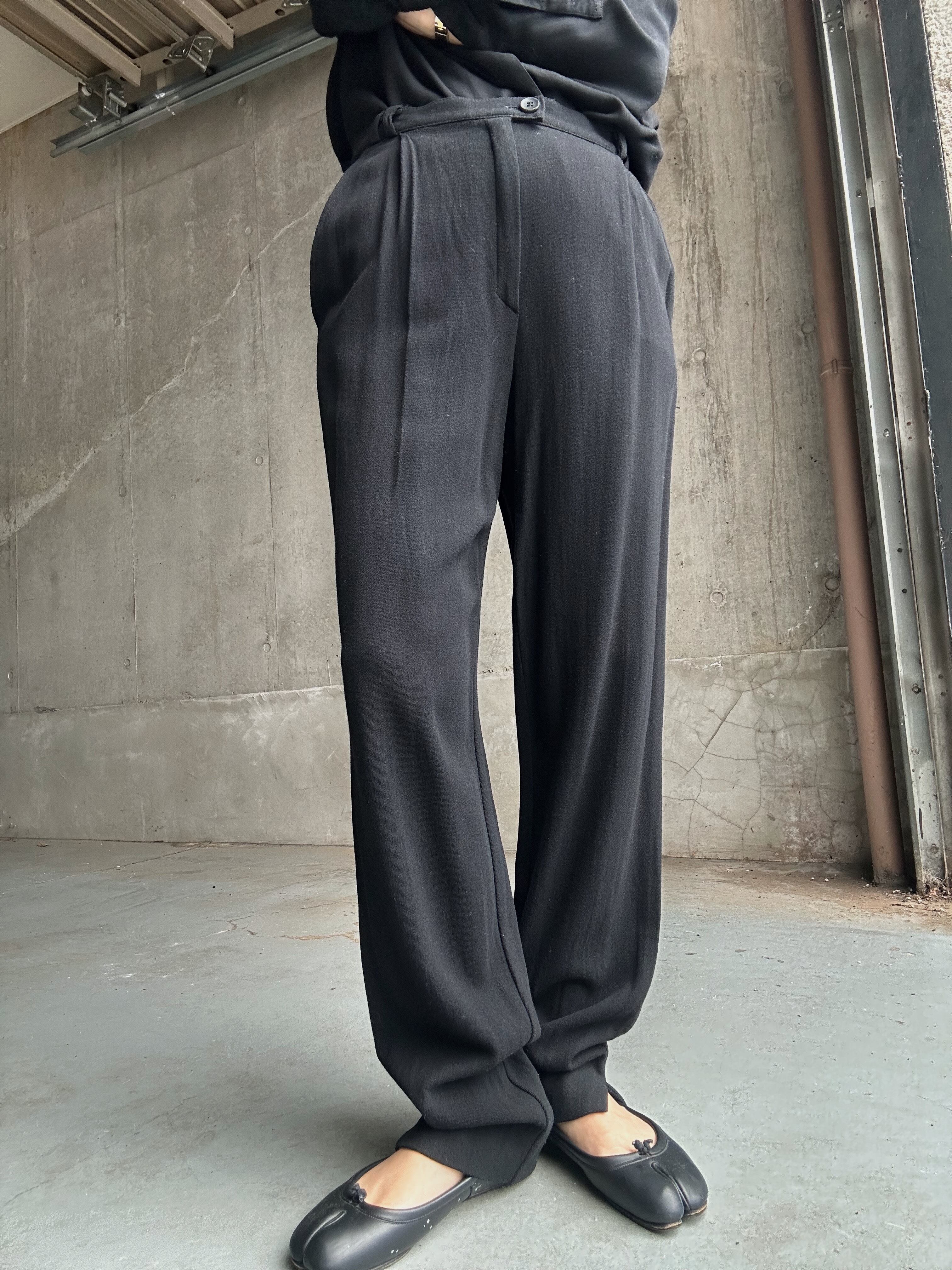 (PT105)Rayon tuck pants W27