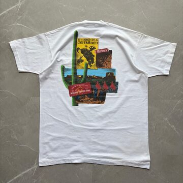 DF76 Tシャツ ノーマンロックウェル ノースイミング アートT 白T 90s 