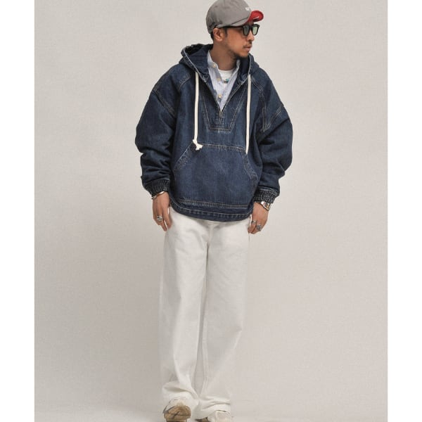 Front pocket design hoodie C4051