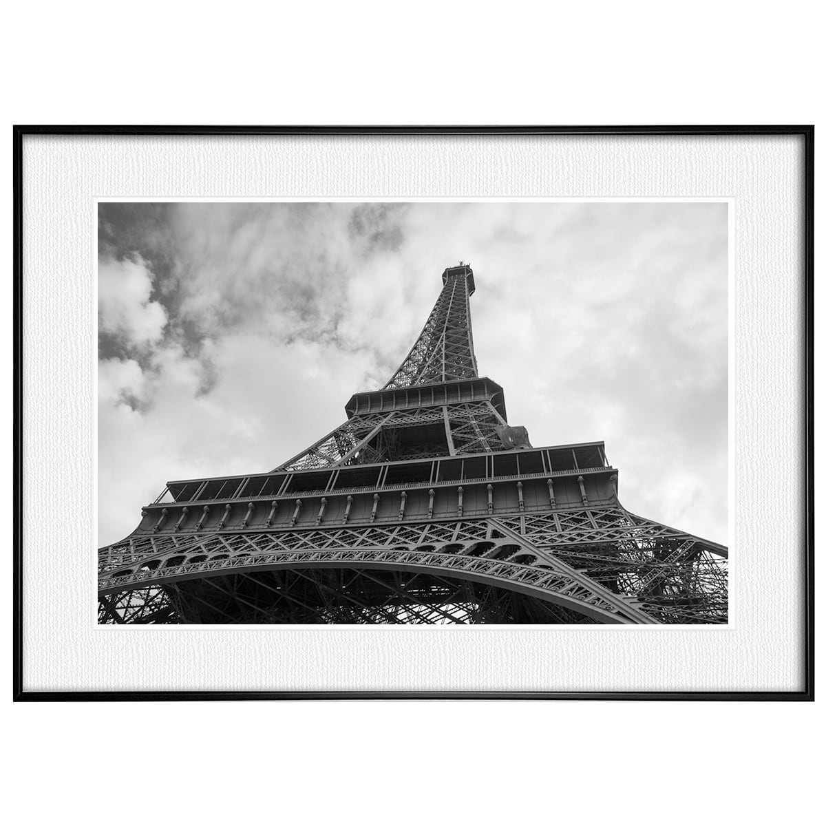 フランス写真 パリ エッフェル塔 インテリア モノクロアートポスター額装 AS0032