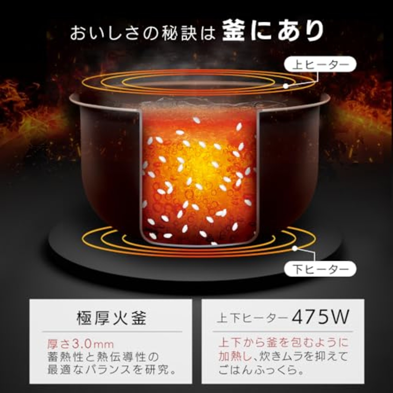 アイリスオーヤマ マイコン炊飯器 3合 一人暮らし 9種ヘルシーメニュー 自動メニュー搭載 銘柄炊き分け 軽量カップ付き RC-BMA30-B ブラック