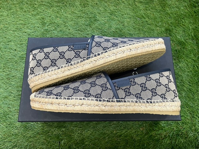 均一SALE‼ GUCCI GG CANVAS ESPADRILLE 10 466903 31401