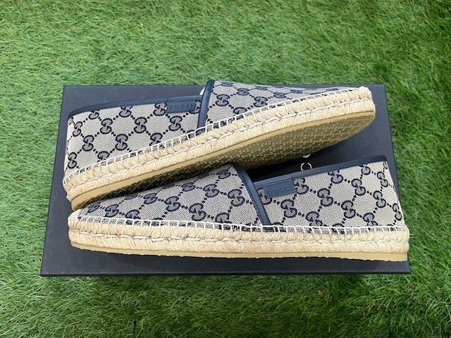 均一SALE‼ GUCCI GG CANVAS ESPADRILLE 10 466903 31401