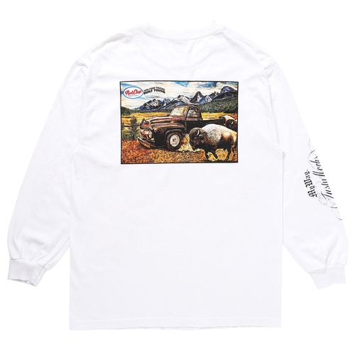 F-100 L/S TEE/WHITE