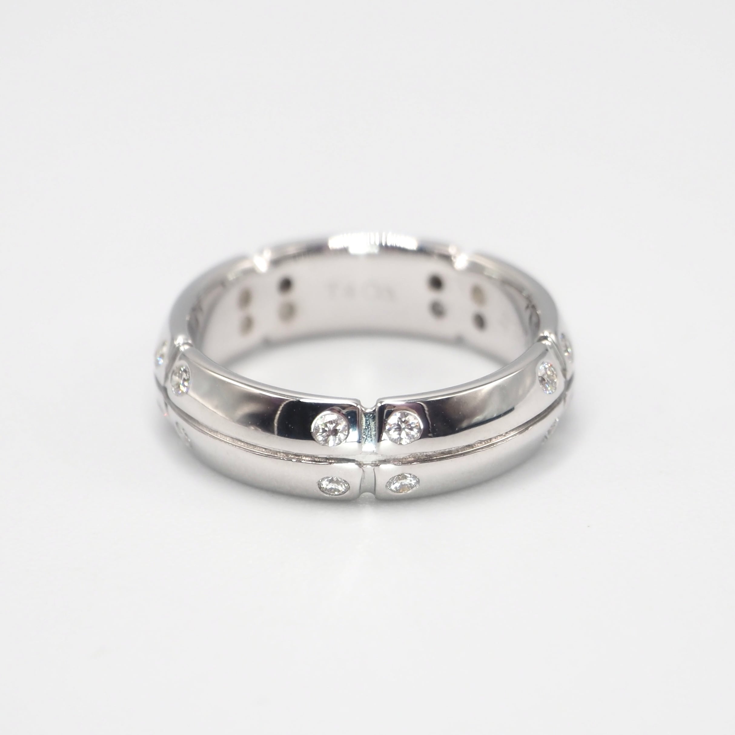 Tiffany & Co. シンプルダイヤモンドリング Tiffany&Co. 約7号 ストリーメリカ ダイヤ リング K18 ダイヤモンド