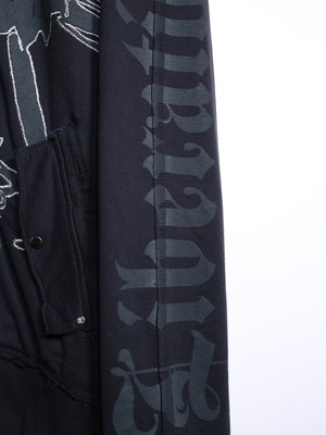 刺繍 × glitter design XXL oversize track jacket