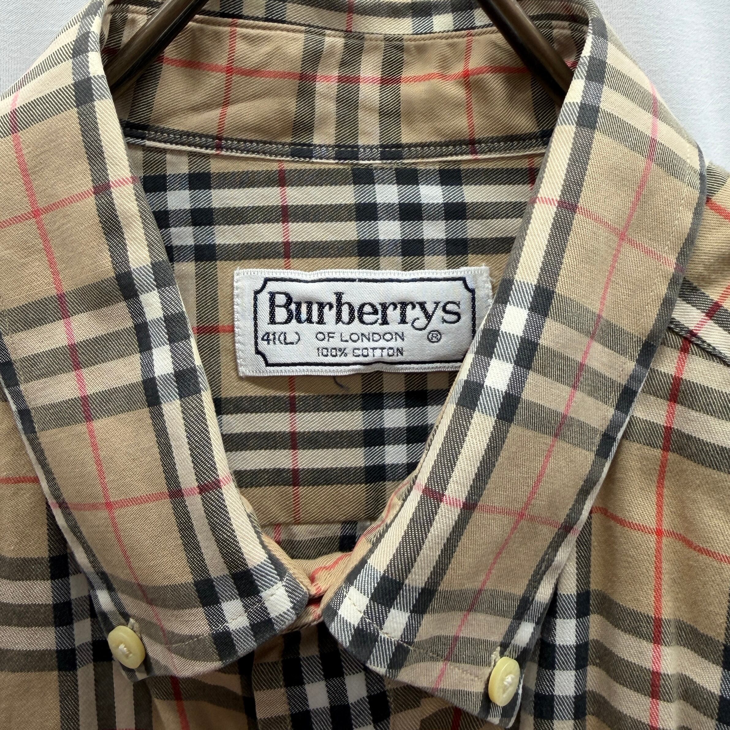 BURBERRYS】 90s shirt バーバリー シャツ チェック ノバチェック | no