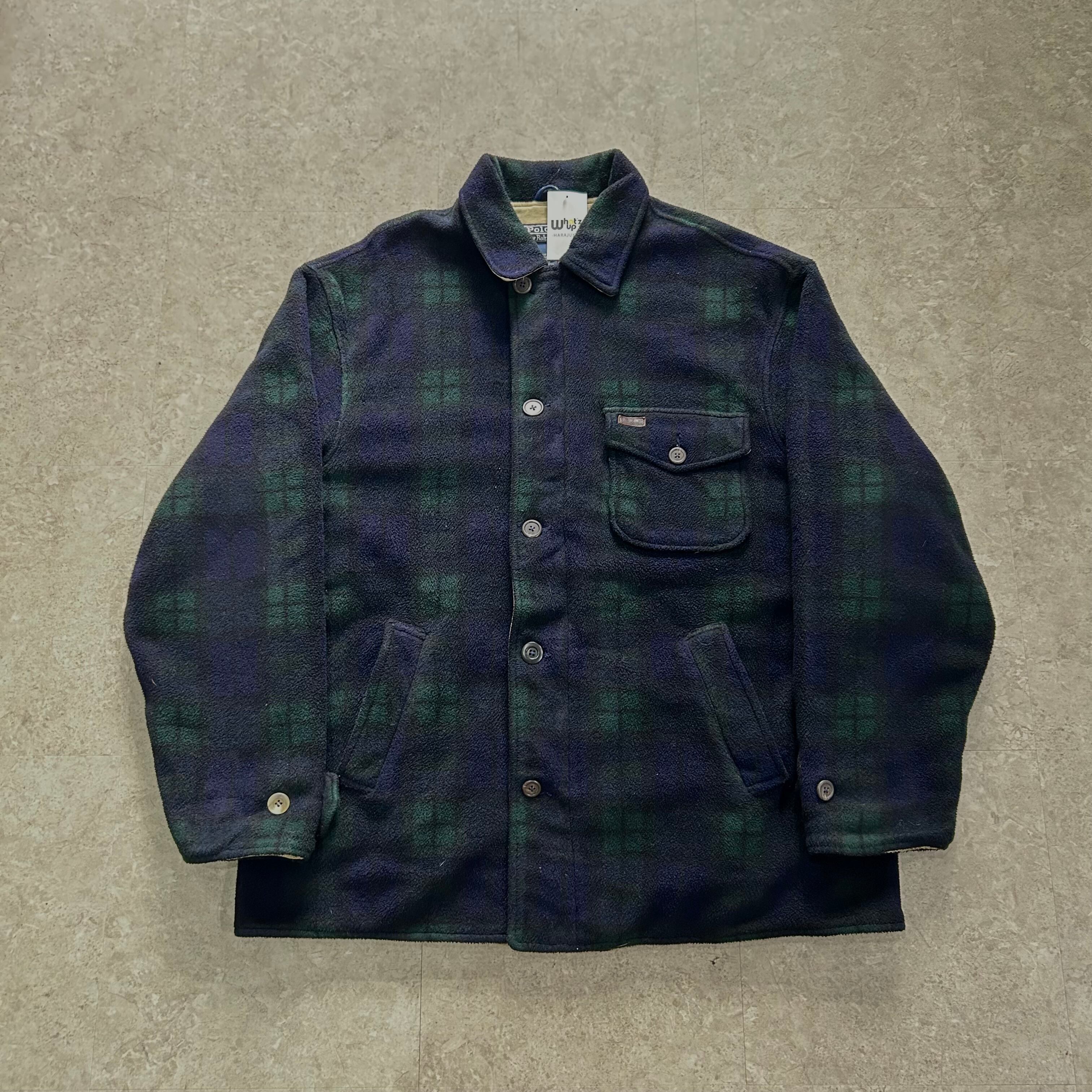 Polo by Ralph Lauren black watch fleece jacket【仙台店】