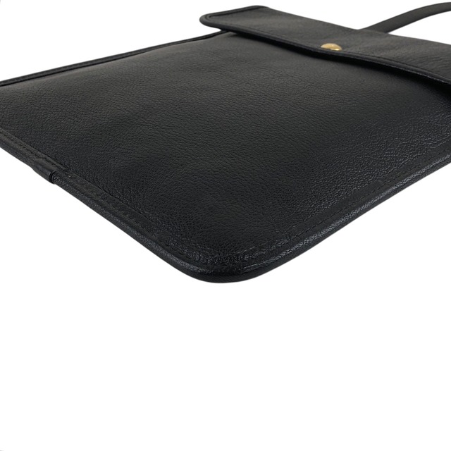 LOEWE ロエベ ショルダーバッグ ブラック ボタン レザー vintage ヴィンテージ オールド 5ahv4g