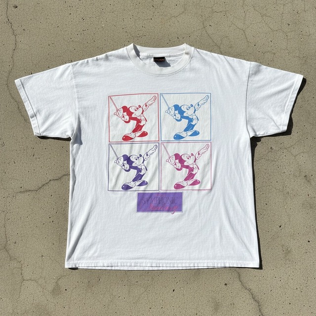 【レア】90s USA製 DISNEY "Symphonic Fantasy" ミッキーマウス Tシャツ BROCKUMボディ XL