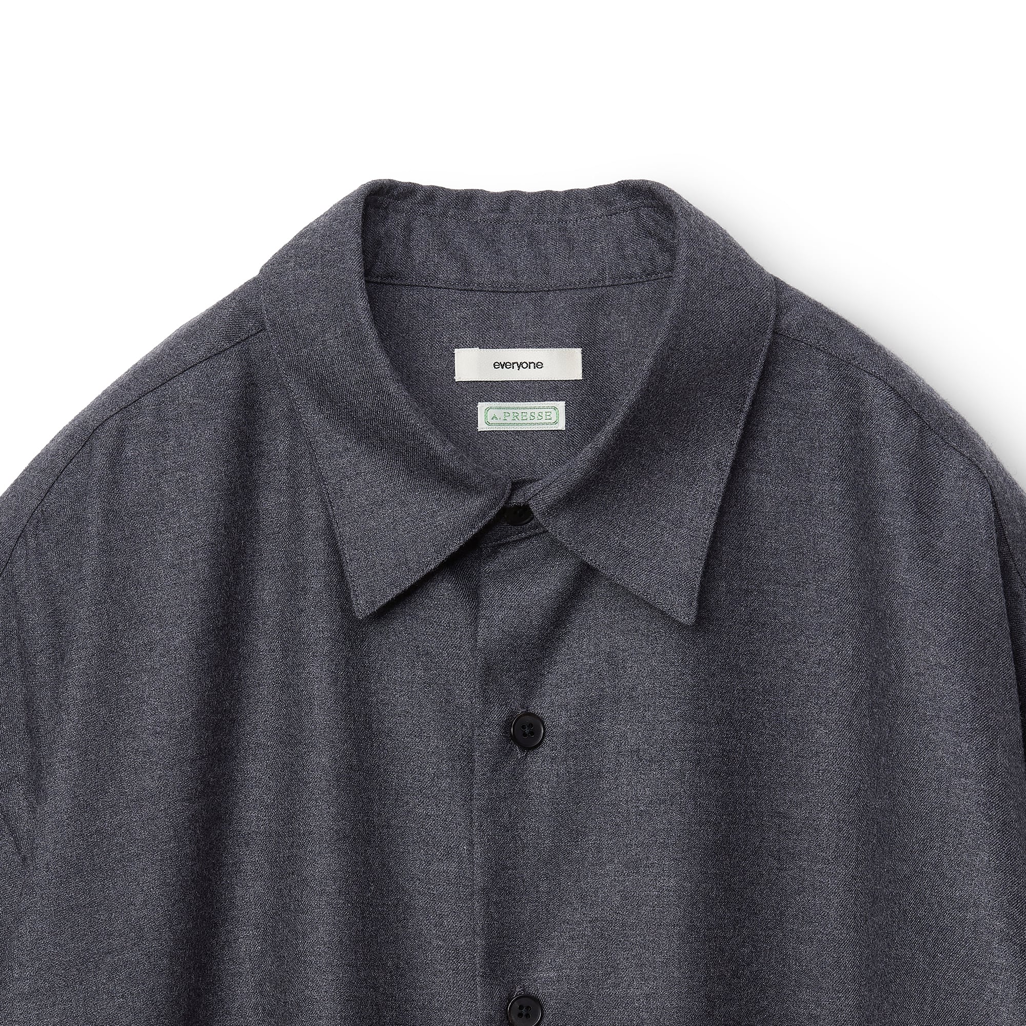 トップス A.PRESSE everyone Regular Collar Shirt 02ca6e5537434f6990b99d5484b436