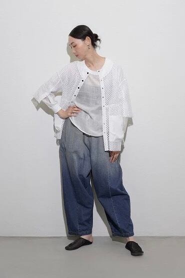 CYAN TOKYO グロッシーシアーボーダーブラウス CYAN TOKYO 】グロッシーシアーボーダーブラウス | valance 福井